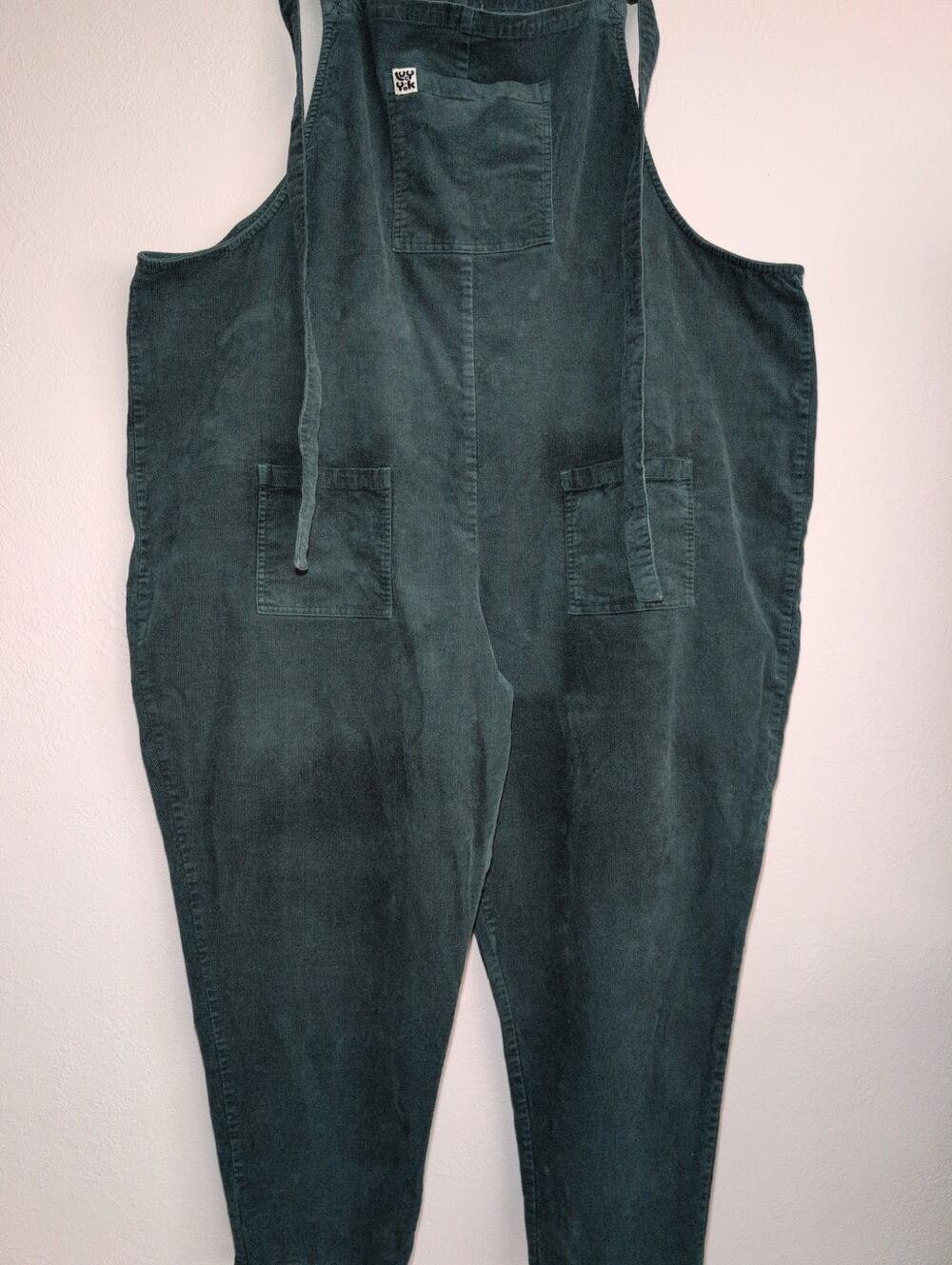 Lucy & Yak Overalls Green Corduroy US 28R‎ UK 32 (5X) Organic Cotton Dungarees